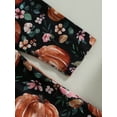 thumbnail image 6 of GXFC Little Girls Fall A-line Dress Clothes 2T 3T 4T 5T 6T Kids Girls Long Sleeve Floral Pumpkin Print  Princess Dress Spring Autumn Clothing for Children Girls, 6 of 8