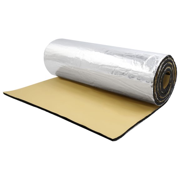 Unique Bargains 197mil 11.1sqft Car Sound Proofing Insulation Deadener Mat High Density Foam Glassfiber 40.6x39.4inch