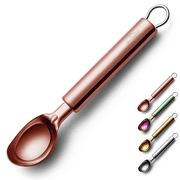 ReaNea Rose Gold Ice Cream Scoop, Stainless Steel Cookie Melon Ball Scooper Cones, Specialty Tools and Gadgets Food Spoon