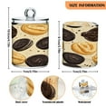 thumbnail image 3 of WOBOGO Oreo Cookies Transparent Plastic Jar 4pcs Cotton Swabs Balls Pads Floss Stick Dispenser Bathroom Vanity Storage Organizer, 3 of 7