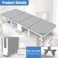 thumbnail image 3 of Gray Foldable Camping Cot - Heavy Duty Steel Frame for Outdoor Camping & Picnic, 3 of 9