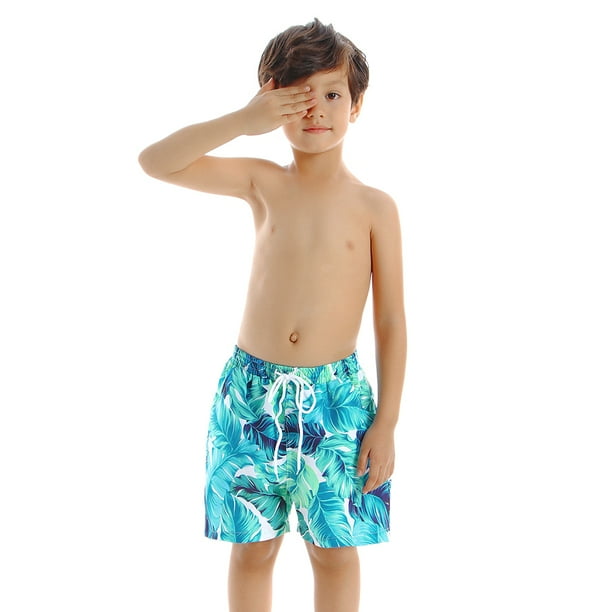 Family Swim Trunks Swim Shorts Men Kids Boys Hawaiian Boxer Swimming