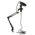 thumbnail image 1 of Condenser Microphone, USB Condenser Microphone Kit Low Noise With Flexible Arm  For For PC Desktop For Computer For Notebook Black+Black, 1 of 8