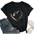 thumbnail image 4 of WEIYLL Women's Tops Loose Crewneck Tee Short Sleeve Comfort & Style Black Winter Clothes ,S, 4 of 4