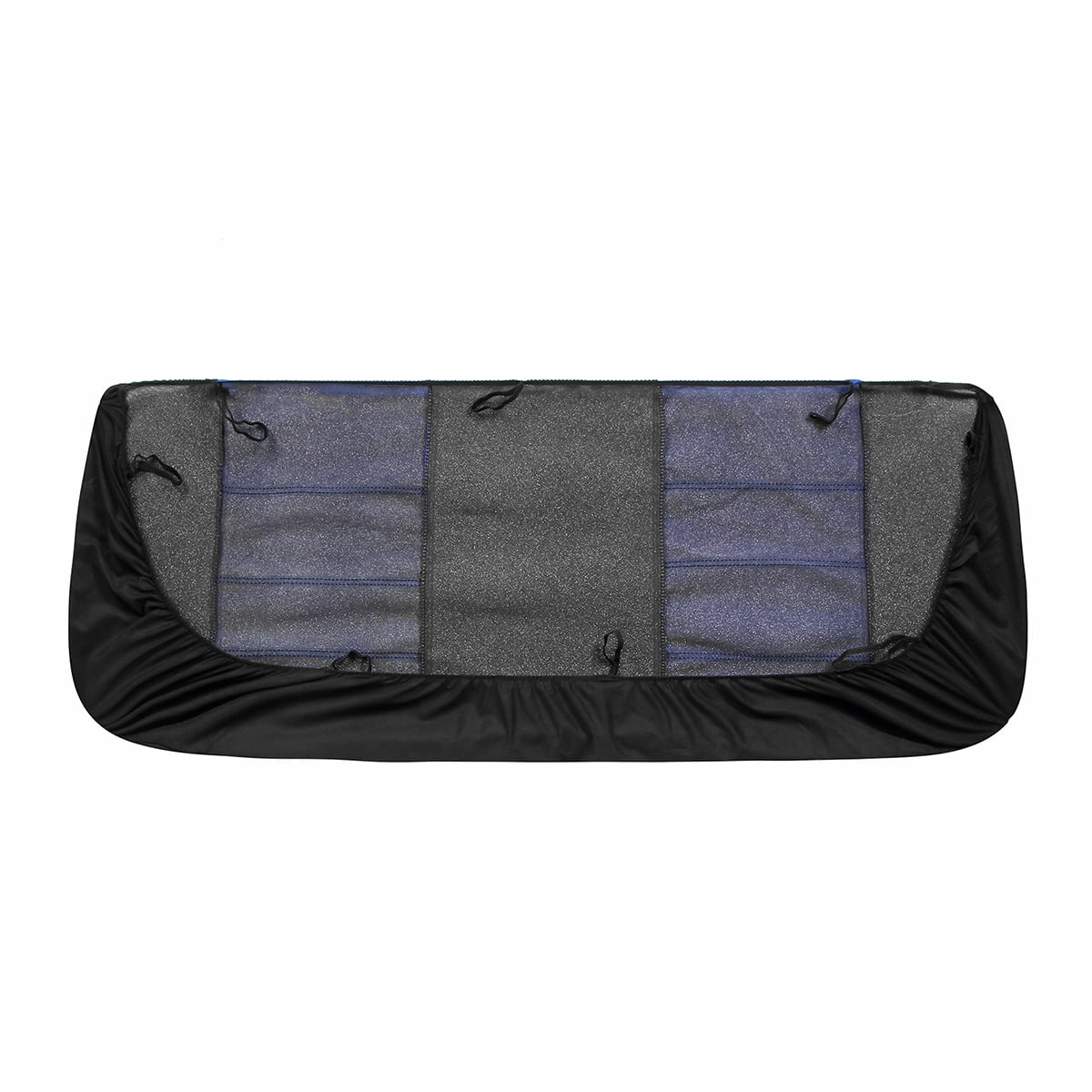 4PCS Universal Car Seat Covers Set Fit for Jeep Wrangler 1976-2018, Cloth Interior Automotive Protector Cushion Cover for Car Truck SUV Front and Rear Seat Cover Protector Set, Blue
