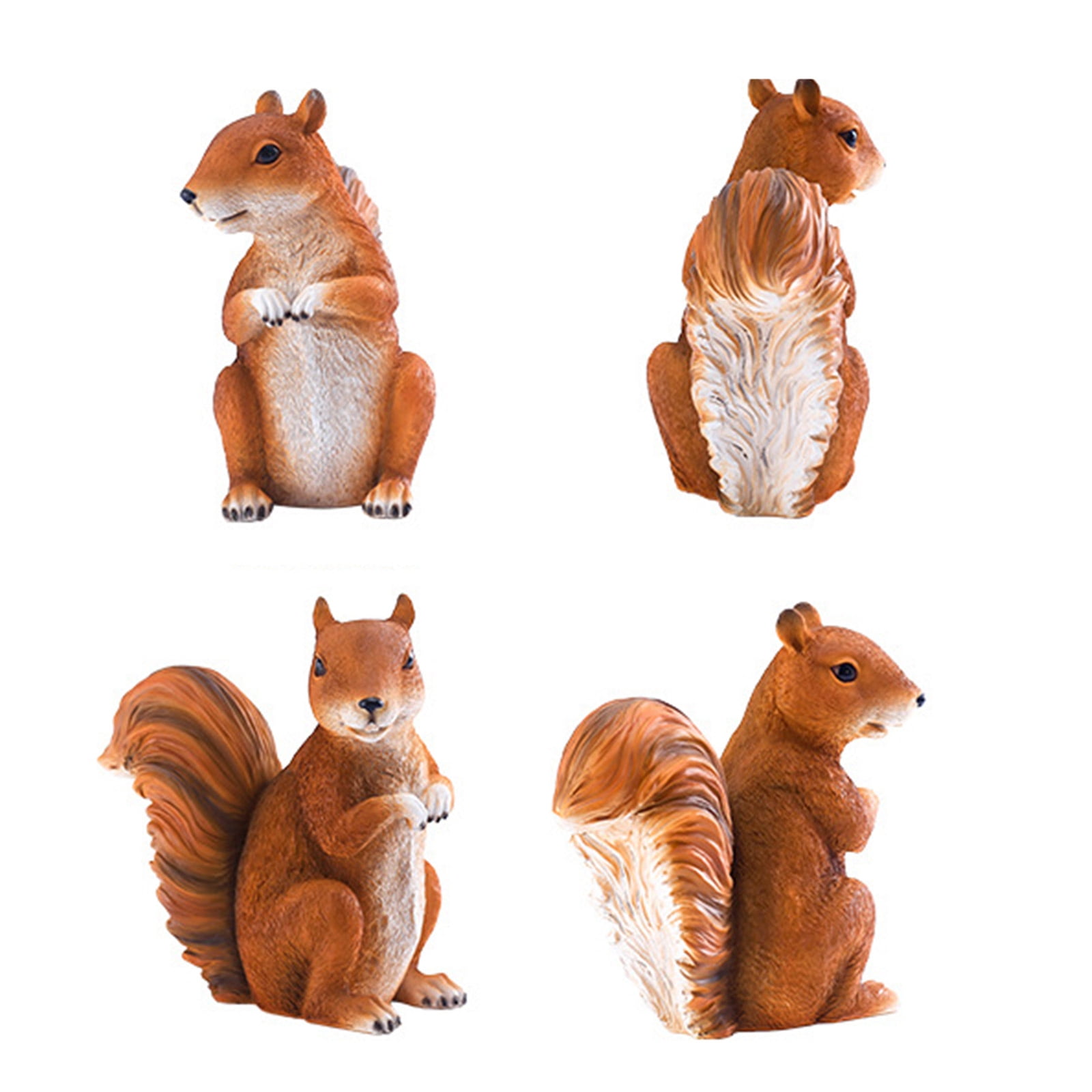 CIYISON Resin Squirrel Figurine Cute Mini Animal Sculpture Art Statue Crafts Ornament for Outdoor Garden Lawn Yard Decoration Birthday Gift