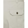 thumbnail image 4 of Men's Casual Lightweight Cotton Utility Button Flap Cargo Pockets Work Shorts (44, Khaki), 4 of 4