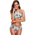 thumbnail image 4 of Dreamtimes Colorful Cream Cupcake Seamless Swimsuits Padded Bikini Sets Sexy Swimwear for Women, Large, 4 of 7