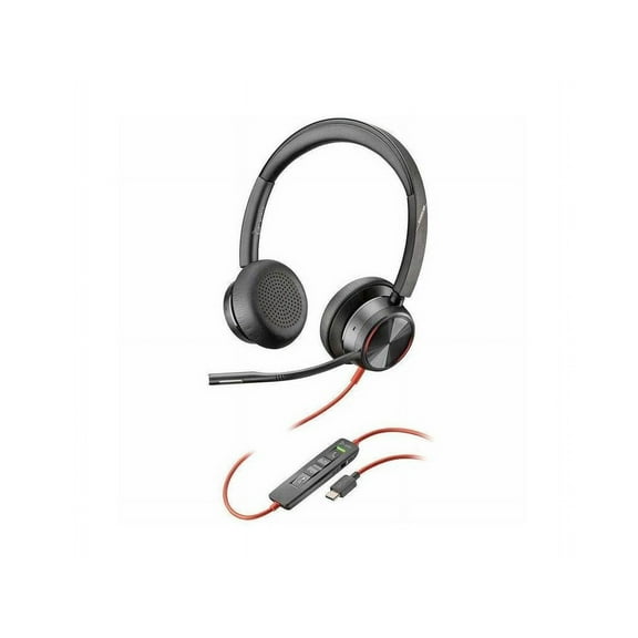 Poly Blackwire 8225 Stereo Teams Certified USB-C Headset & USB-C/A Adapter
