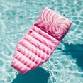 thumbnail image 3 of Float Life by Funboy Pink Twist Sun Lounger Pool Float, 65'' Long w/ Ergonomic Backrest, Ages 8+, 3 of 7