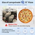 thumbnail image 2 of Linen Drum Lampshades Snowy Owl Cathedral Spires Dark Tulips 13"x13"x10" Light Shade for Table Lamps Floor Lamp Shades Lampshade Replacement Assembly Required, 2 of 8