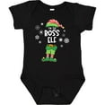 thumbnail image 3 of Inktastic Funny Christmas I'm the Boss Elf with Shoes and Hat Boys or Girls Baby Bodysuit, 3 of 5