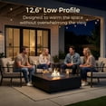 thumbnail image 2 of RADIATA 40" Square Propane Fire Pit Table, Dual Fuel Natural Gas Fire Pit Convertible, 50,000 BTU Outdoor Fire Pit Table for Outside Patio, 2 of 9