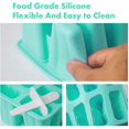 thumbnail image 4 of 6 celdas, molde para paletas de helado hecho en casa, molde para paletas de silicona reutilizable, verde, oso de fresa Electrónica, 4 of 5