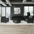thumbnail image 2 of Flash Furniture HERCULES Diplomat Series Reception Set in Black LeatherSoft, 2 of 11