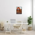 thumbnail image 2 of Arches National Park Desert Canyon Landscape Graphic Art Black Framed Art Print Wall Art, 2 of 7