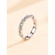 thumbnail image 2 of Laboratory-created Moissanite Decor Silver Wedding Band, 2 of 5
