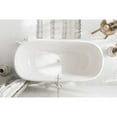 thumbnail image 4 of Elegant Kitchen & Bath BT10259GW-BNK 59 in. Soaking Bathtub, Glossy White with Brushed Nickel Trim, 4 of 8