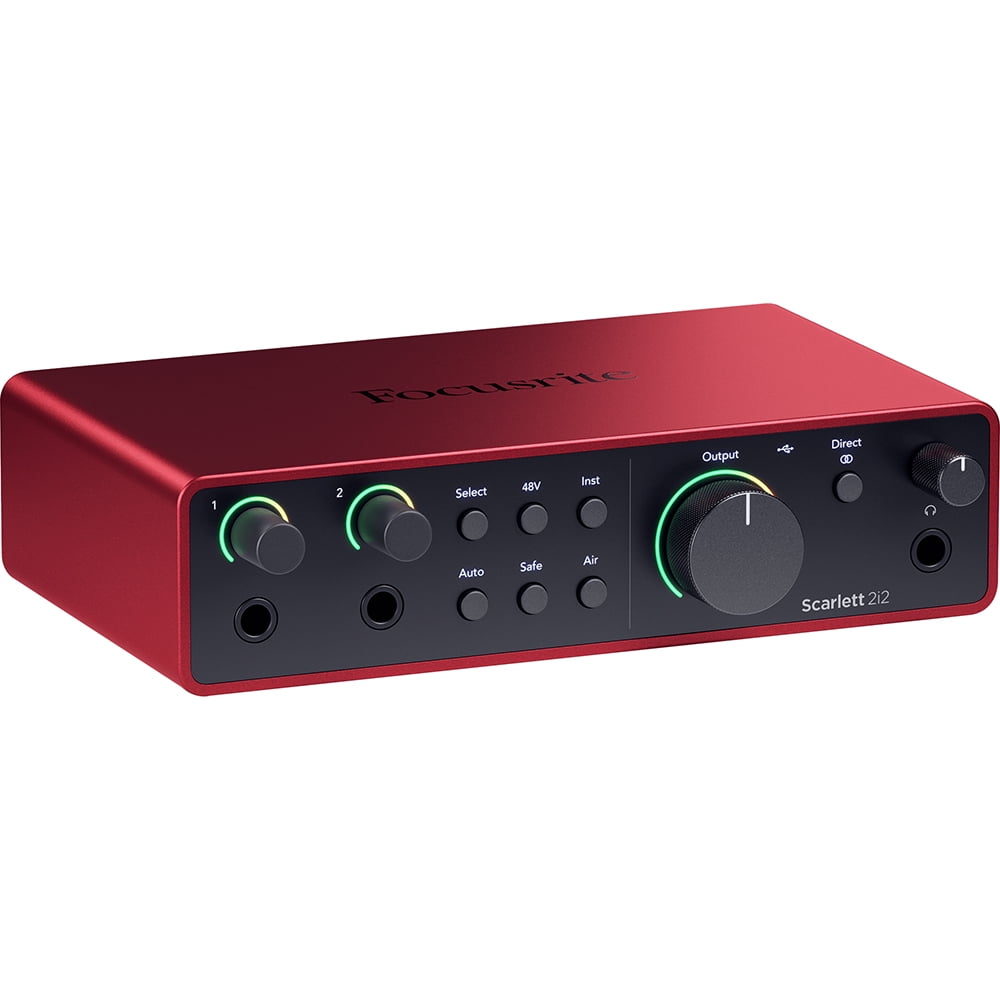 Focusrite Scarlett 2i2 4th Gen Audio Interface Bundle (AMS-SCARLETT-2I2-4G) with 2YR CPS Enhanced Protection Pack