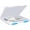Blue, variant on SAYEEC Clear Plastic Project Case, 8"x11.5" Portable File Storage Organizer for Documents, Photos & Crafts,White