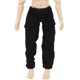 thumbnail image 4 of Pantalones para figura de acción a escala 1/12 para cuerpo de figura masculina de 6 pulgadas, ajuste holgado, color sólido, accesorio DIY, disfraz en Negro, 4 of 7