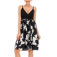 thumbnail image 4 of safuny Women's Trendy Midi Loose Sundress Floral Printed Sleeveless Round Neck Dress Elegant Beach Leisure Retro Holiday Clothing Fashion Summer Clearance, 4 of 9