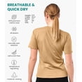 thumbnail image 3 of 𝗕𝗥𝗘𝗔𝗧𝗛𝗔𝗕𝗟𝗘 Merino.tech Women’s Merino Wool Crew-Neck Short Sleeve T-Shirt with Hiking Socks, 3 of 10
