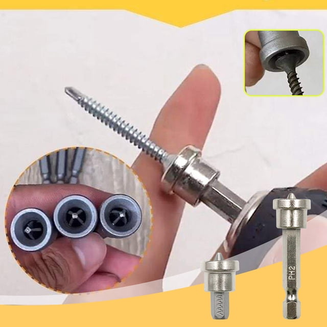 Fiudx Liquidación De Ahorros De Verano Puntas De Destornillador De Posicionamiento Magnético De 20Mm/50Mm, Broca De Posicionamiento De tornillo De Placa De Yeso 5A Ph2