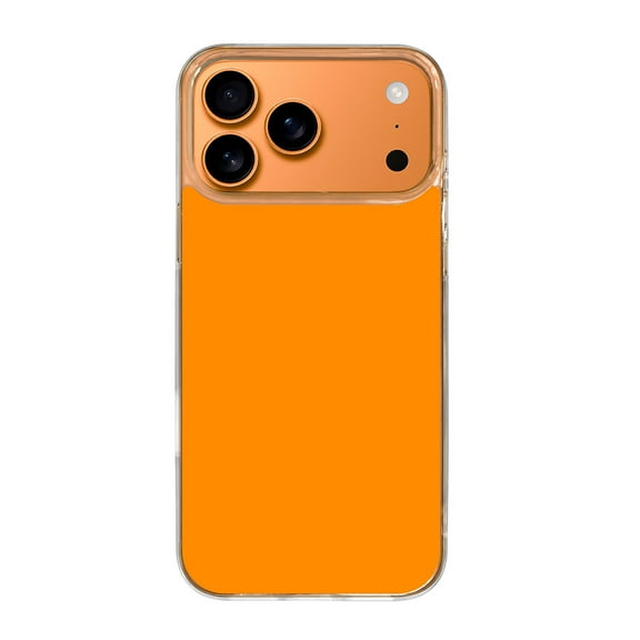 Case For Apple iPhone Air / 17 Pro / 17 Pro Max Series Case, Slim Thin Transparent Flexible Clear TPU Shockproof Phone Case For iPhone 17 Series, Dark Orange