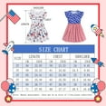 thumbnail image 3 of DDSOL Girls Independence Day Dresses Butterfly Graphics Flutter Sleeves One-Piece White 2-7T, 3 of 7