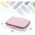 thumbnail image 4 of Watch Band Storage Case Holds 12 Watch Straps, Travel Organizer Bag Compatible For All Series Apple Watch Bands Or Smart Watch Bands, Misty Rose, 4 of 5