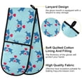 thumbnail image 4 of Dailycode Double Sided Oven Mitt with Loop Heat Resistant Kitchen Long Potholders 7" x 35" Shark with Love Balloon, 4 of 6