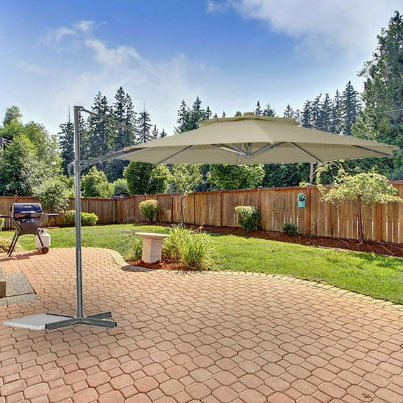 Garden Winds Replacement Canopy for BHG 11ft Solar Offset Umbrella