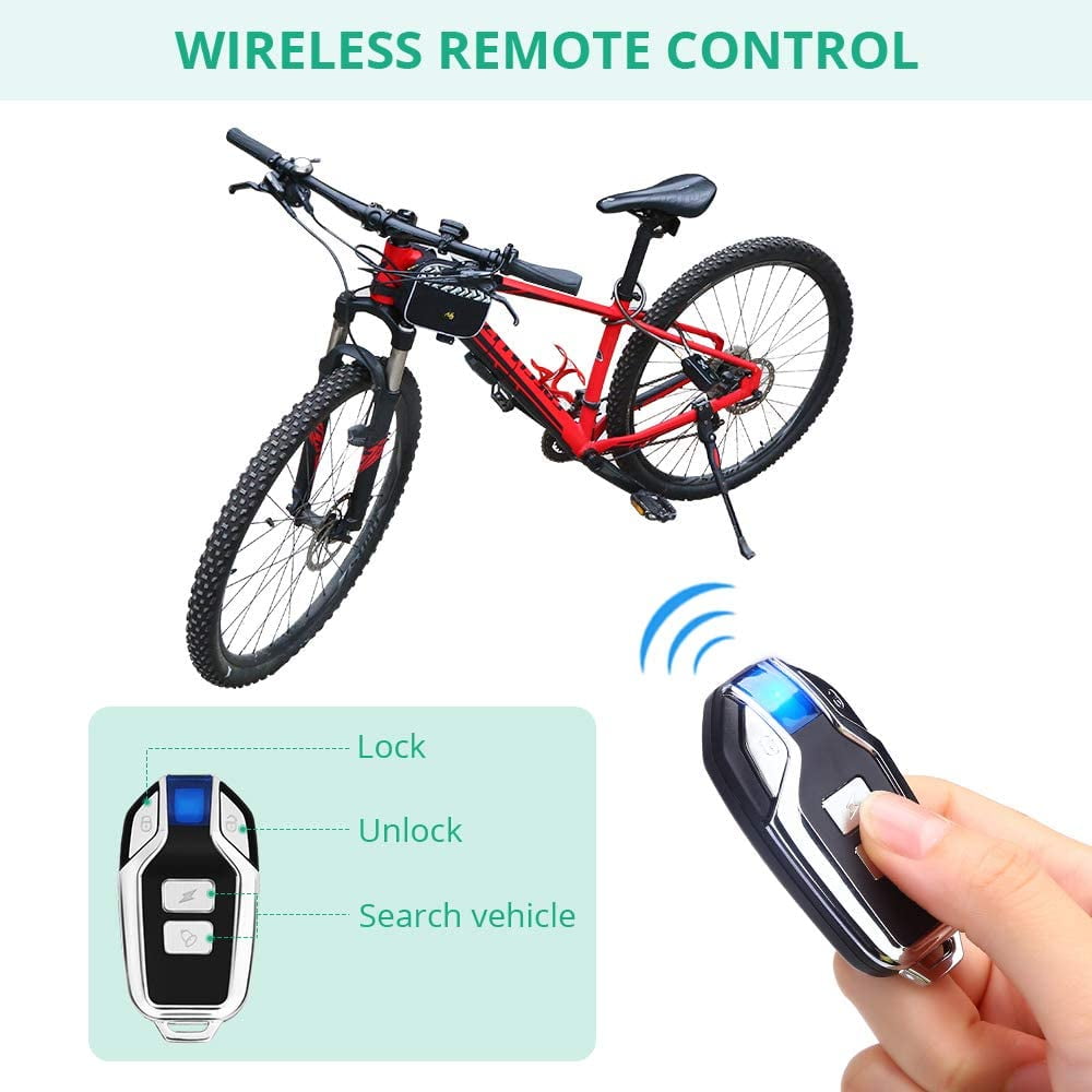 Details about   Wsdcam Bike Lock Alarm with Remote Universal Security Alarm Lock System 