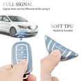 thumbnail image 4 of OFFCURVE Key Fob Cover for Honda Accord Civic CRV Pilot Ridgeline Odyssey Passport,Blue Sliver,1PC, 4 of 6