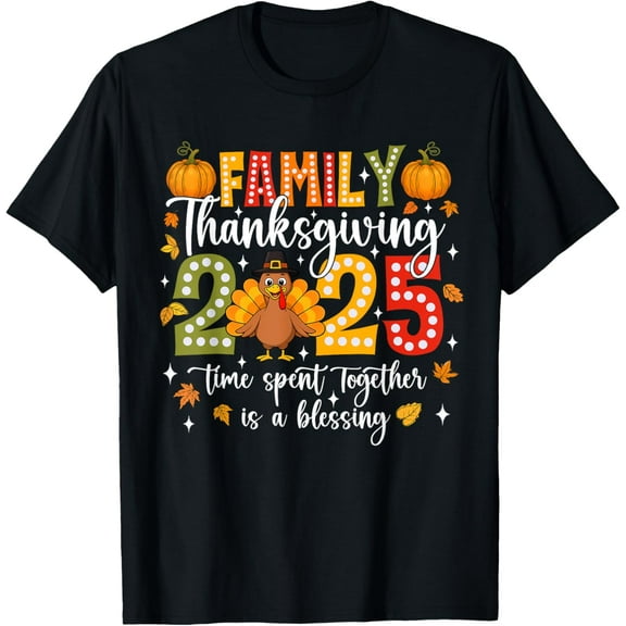 Family Thanksgiving 2025 Thanksgiving Crew Turkey Matching T-Shirt