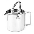 thumbnail image 2 of Hervidor de cocina para acampar Tetera de picnic para campamento de acero inoxidable de 1 2 l tetera de cocina para senderismo al aire libre con tapa Barbie Nuevos Originales, 2 of 6