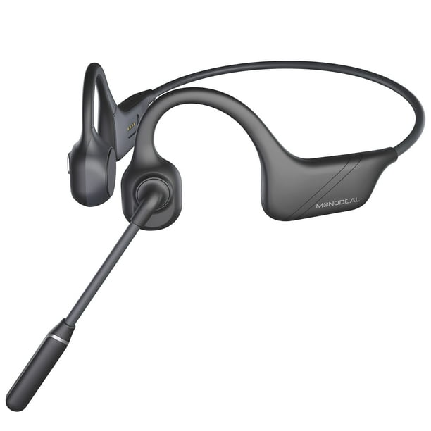 Auriculares de conducción ósea MONODEAL Bluetooth 5.3 con micrófono