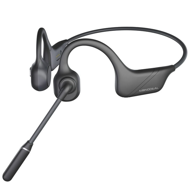 Auriculares de conducción ósea MONODEAL Bluetooth 5.3 con micrófono