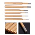 thumbnail image 4 of 6 Pcs High Hardness Cylindrical Chisel Round Head Center Punch Chisel 3-10mm, 4 of 11