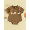 Baby Boy Girl Farm Outfit Embroidery onepiece Animal Bubble Romper