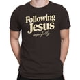 thumbnail image 2 of Following Jesus Imperfectly Men's Dark Chocolate T-shirt, 2 of 3