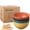 Multicolor, variant on BadyminCSL 6-inch Large Bowl Household Soup Bowl Heat and Drop Rice Bowl Dorm Bowl 4pcs