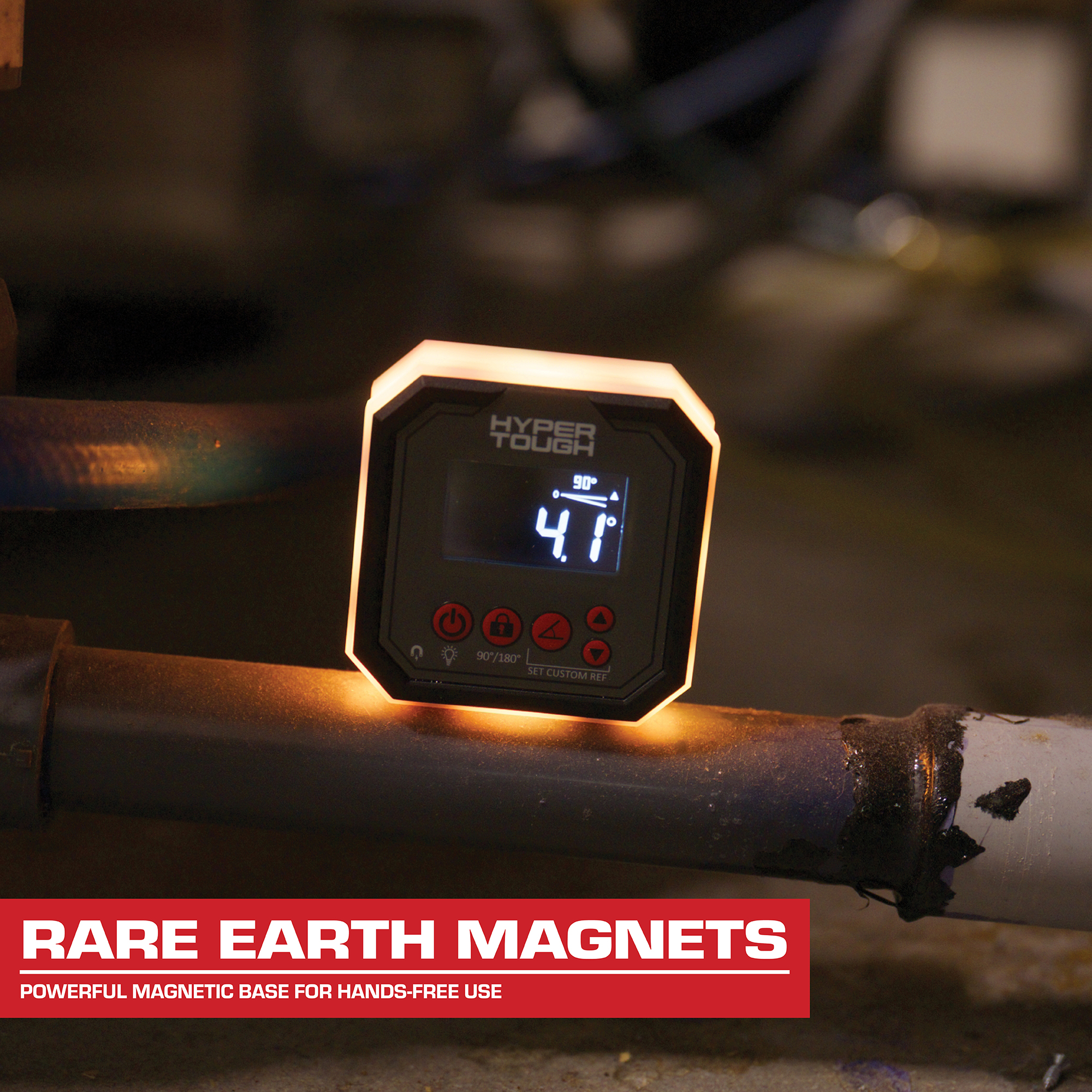 Hyper Tough 3-Inch Digital Light Level and Angle Gauge photo 5