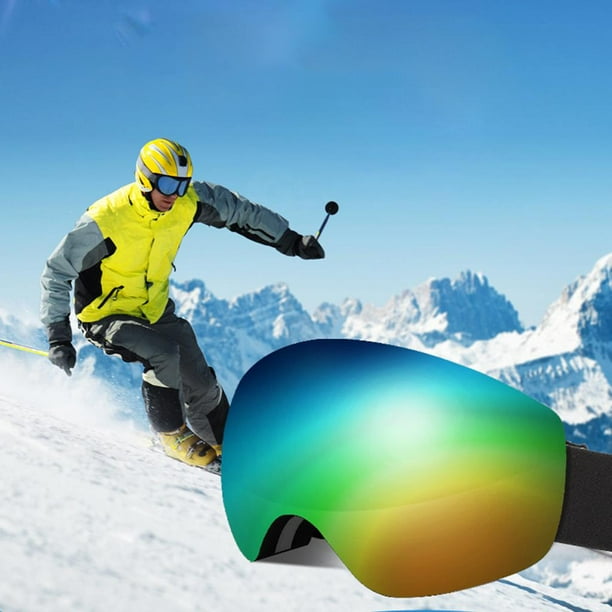 Gafas de esqui profesionales para snowboard gafas de sol antivaho para motos de nieve lentes duales para En blanco y negro Cola Gafas de snowboard de esqui Walmart en linea
