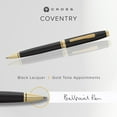 thumbnail image 2 of Cross Coventry Black Lacquer with Gold-Tone Ballpoint Pen, 2 of 7