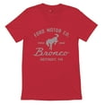 thumbnail image 5 of Ford Motor Co Bronco Detroit MI V-Neck T-shirt Vintage Truck Since 1966 4x4 Off Road Adventure Classic Car Fan Tee, 5 of 7