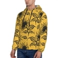 thumbnail image 3 of Fotbe Men's Hoodie with Autumn Sunflower Pattern - Kangaroo Pocket Pullover Hooded Sweatshirt, Perfect for Daily Wear, Travel, and Home-X-Large, 3 of 7