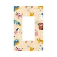 thumbnail image 1 of DouZhe 1-Gang Decorator/Rocker Wallplate, Cute Dogs Funny Puppy Decorative Wall Plates, 1 of 7