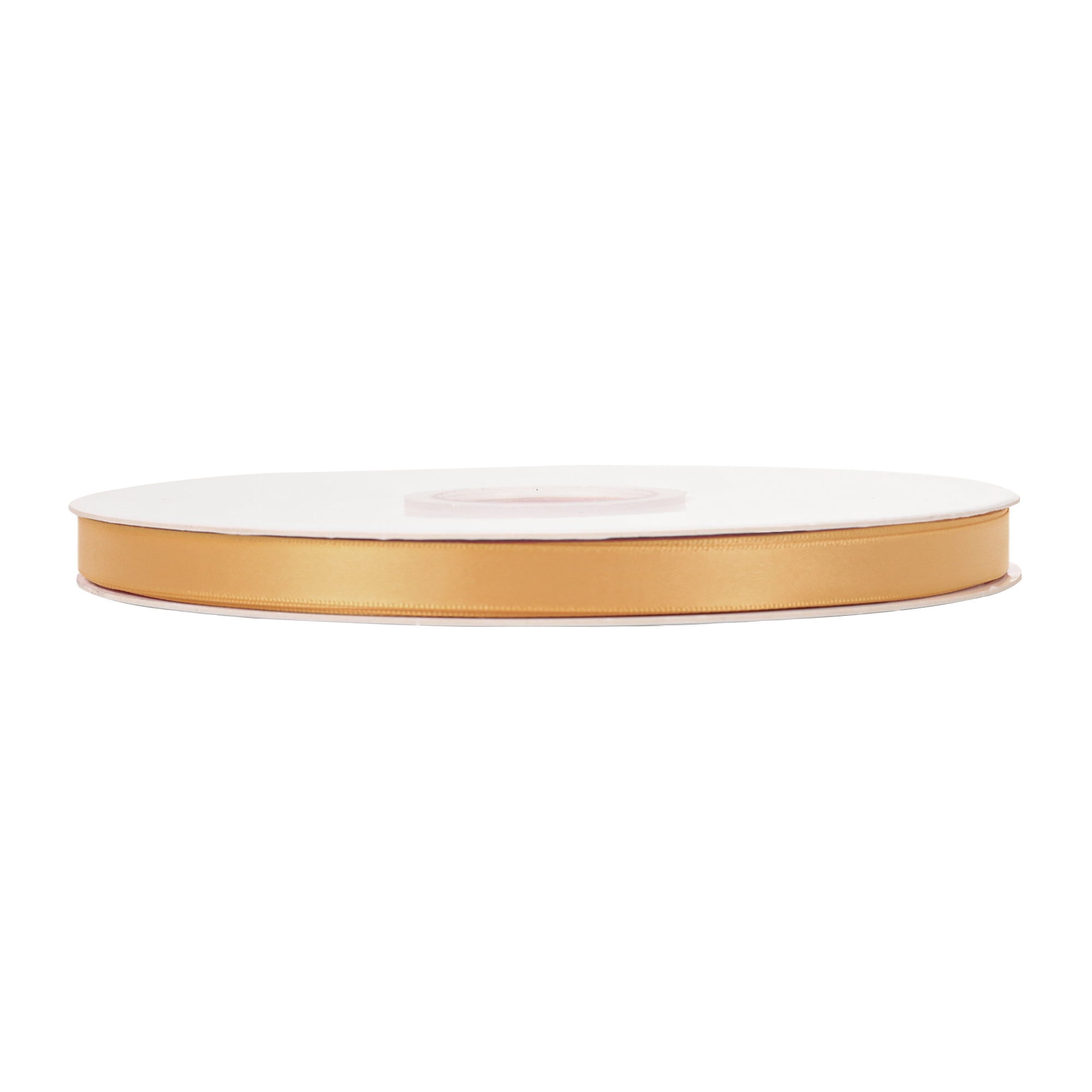 LaRibbons 7/8" Gold Double Face Satin Ribbon, 100 Yards